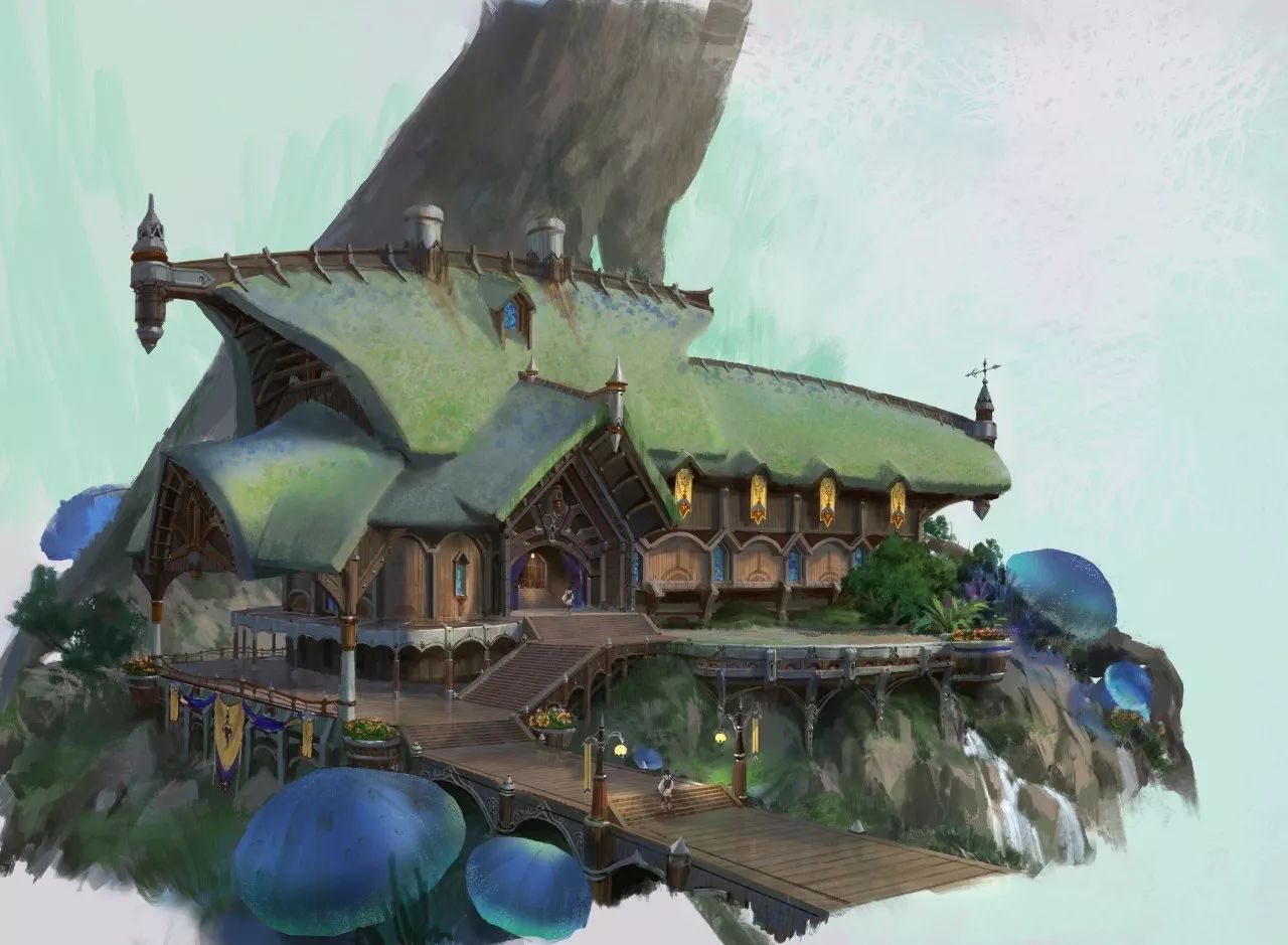 中式场景原画设计教程,国人插画师写实风格的插画欣赏