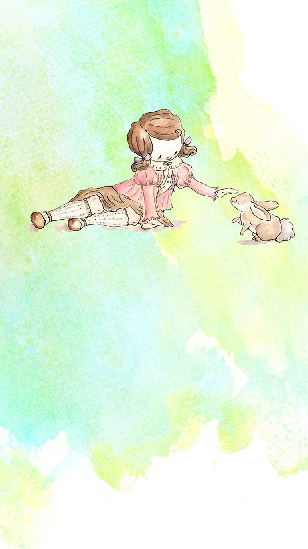卡通治愈插画手机壁纸,手机壁纸卡通插画