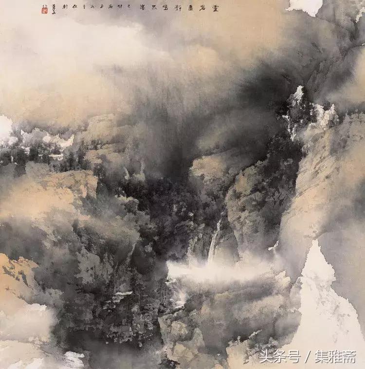 何百里的彩墨画,何百里美术作品欣赏