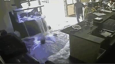 鱼缸爆裂预兆,鱼缸爆裂修复方法