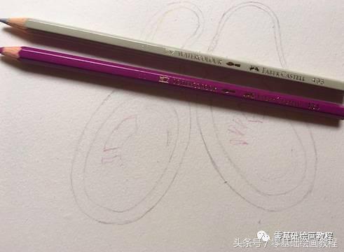 彩铅宝石耳环,美人图彩铅耳环画法