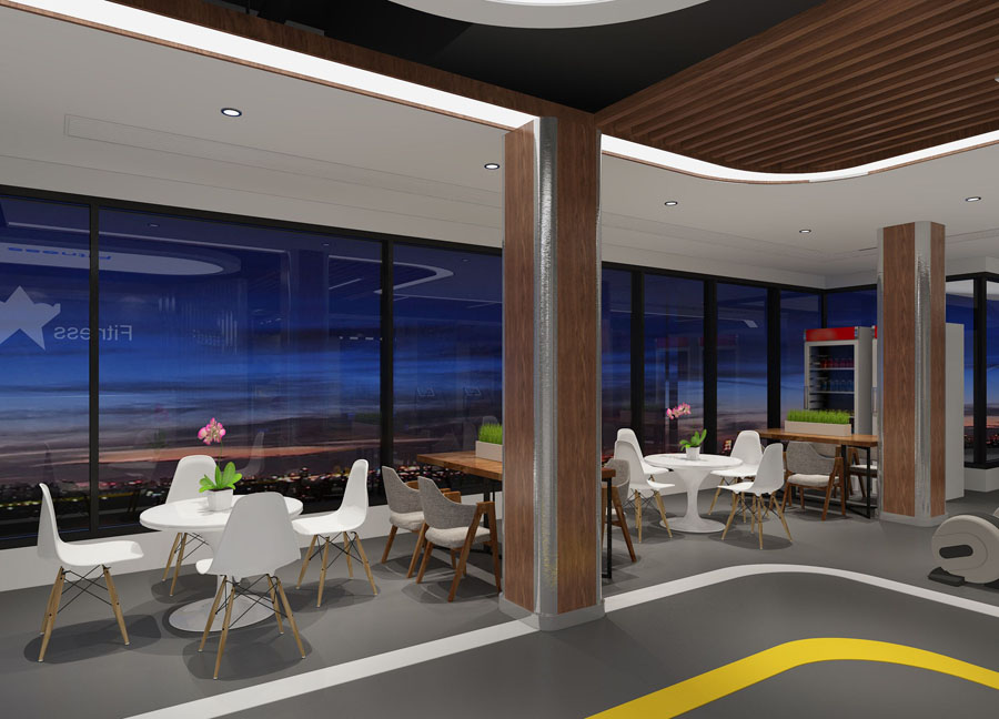 健身房体能区设计效果图大全集,健身房游泳池设计效果图