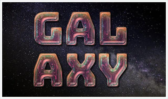 ps制作3d立体字质感的岩石字,photoshop星空字教程