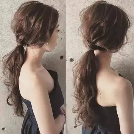 法式慵懒低马尾扎法,慵懒低马尾怎么扎好看