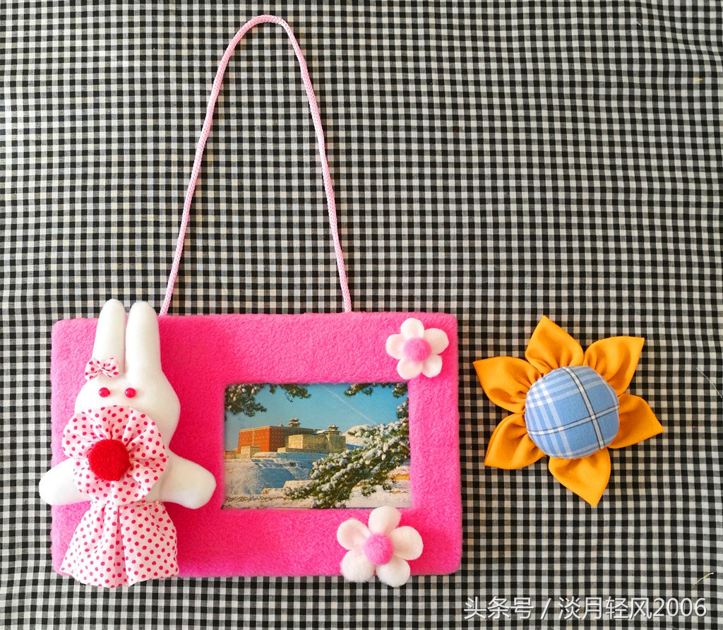 中秋节布艺相框怎么做,三年级布艺相框制作视频