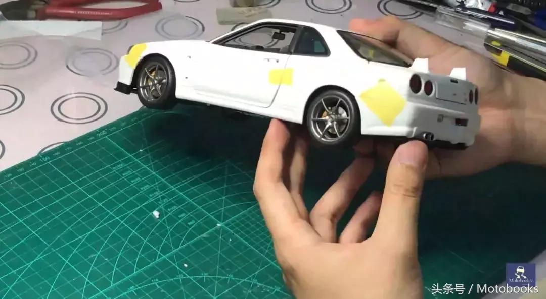 爱拆车模｜如何拆解1:18AUTOart日产GT-R34汽车模型