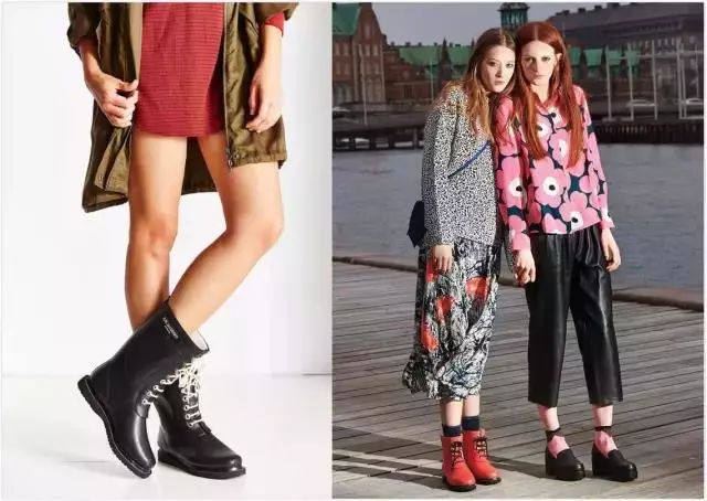 下雨天穿雨鞋防水又好看时尚,穿上雨鞋