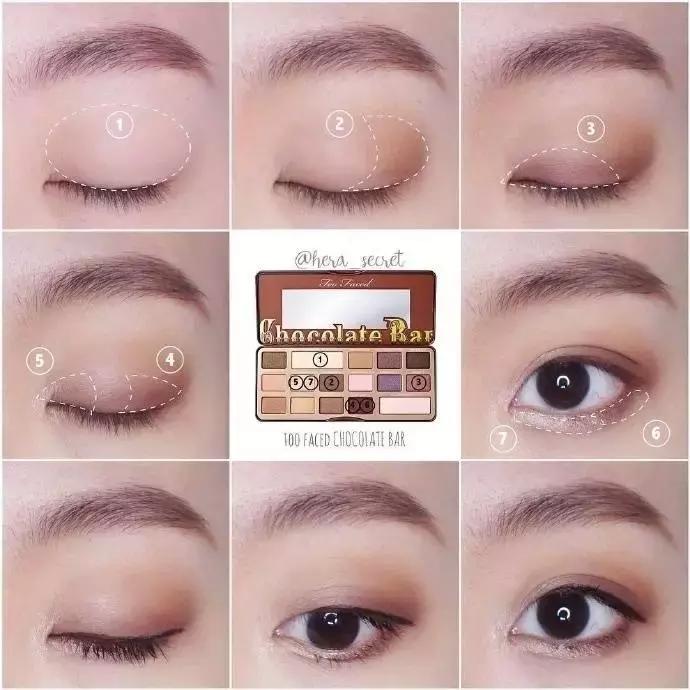 excel眼影画法新手,3ce肉桂眼影画法新手教程