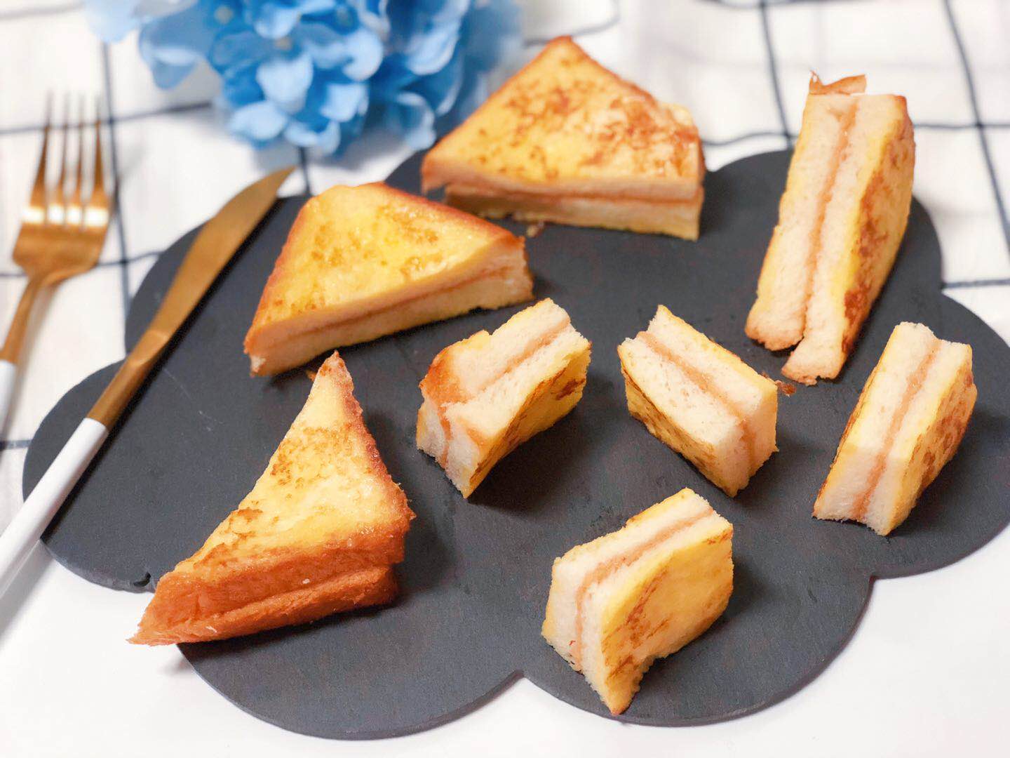 儿童花生酱西多士早餐,大通冰室花生酱西多士