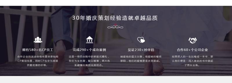 云响建站模板：婚礼品牌策划网站