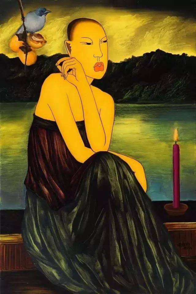 油画大师笔下100位优雅女性,光头系列油画