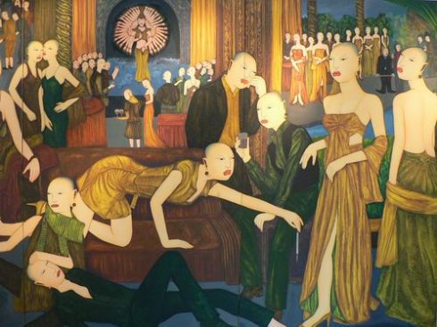 油画大师笔下100位优雅女性,光头系列油画