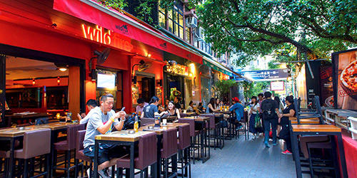 香港五大会所,香港五大街区