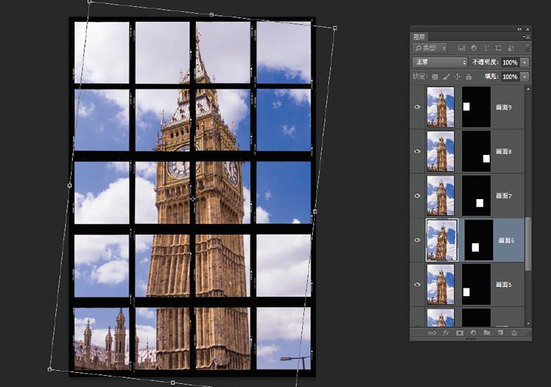 如何用ps设计个性化拼贴图过程,照片拼贴
