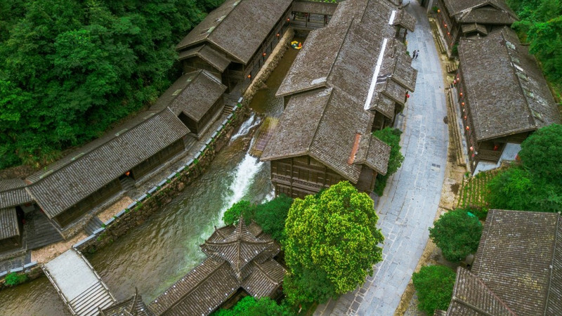 深山峡谷中的江西大觉山,江西大觉山风景优美