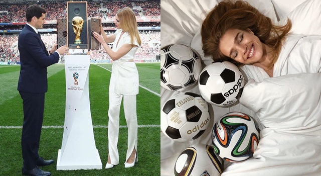 LV太子妃亲自护驾大力神杯，俄罗斯舒淇成最吸睛世界杯大使