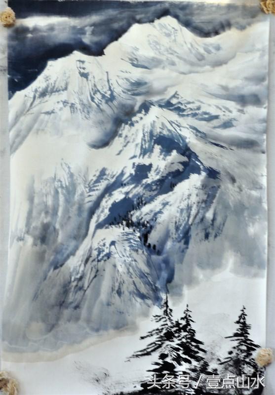 曾刚老师彩墨山水画,曾刚老师写意山水画技法视频