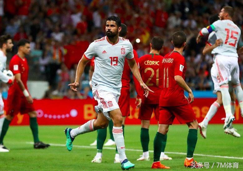 科斯塔进球西班牙3:3葡萄牙,西班牙vs摩洛哥战斗力