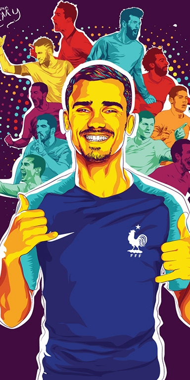 世界足球巨星的手机壁纸,世界杯卡通球星人物高清壁纸大全