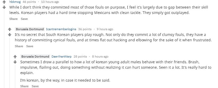 丢人到国际！世界网友热议韩国*力暴**足球：我以为我看的是武术比赛