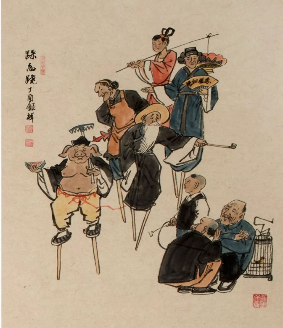 随画家王银祥寻路老北京民俗