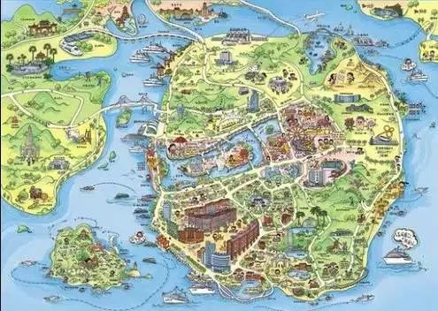 在画画中的真实感悟,厦门手绘地图简笔画