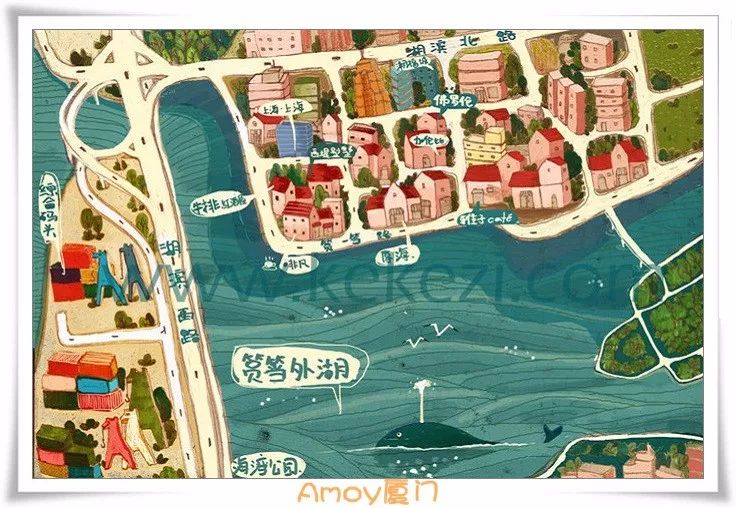 在画画中的真实感悟,厦门手绘地图简笔画