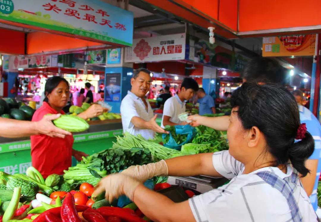 肇庆市场的景色,肇庆新开的农贸市场