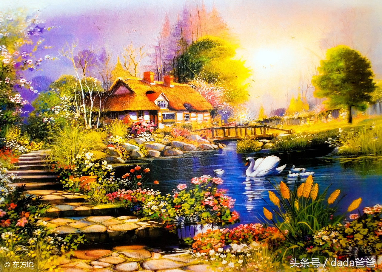 40首古诗词配绝美国画,古诗词意境国画