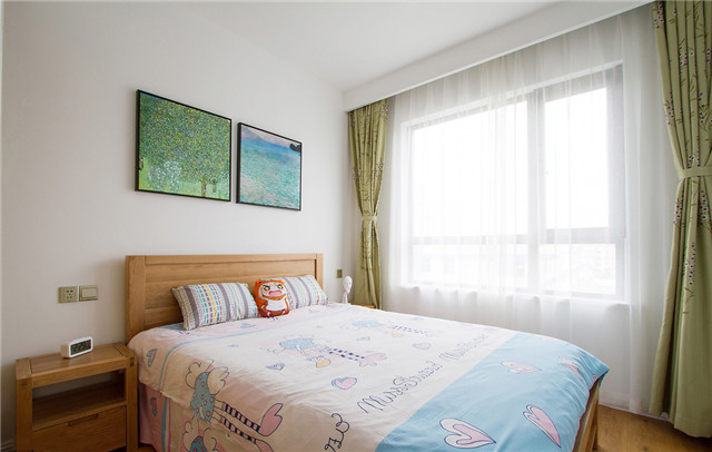 小户型简约装修97平米户型图,90平米两室一厅简约风装修图