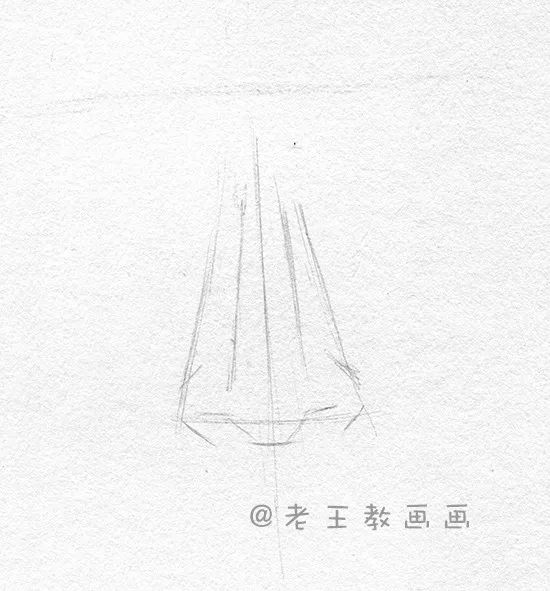 素描石膏像鼻子画法,素描五官鼻子讲解