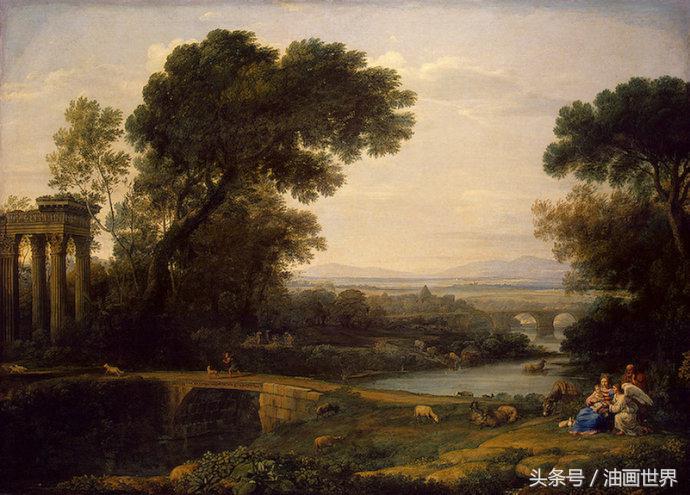 克洛德油画作品欣赏,克劳德洛兰的艺术追求