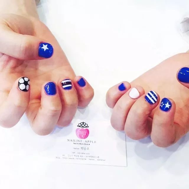 世界杯款美甲,2020盘点抖音最火3款美甲