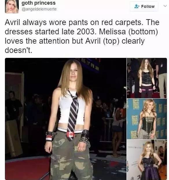 艾薇儿复出新歌,艾薇儿替身梅丽莎现状