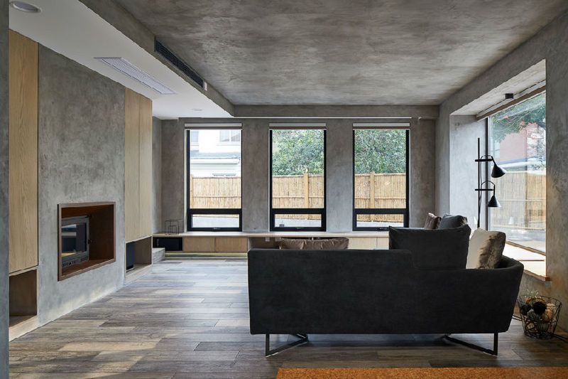 清水混凝土新材料装修效果,简单现代极简清水混凝土装修风格