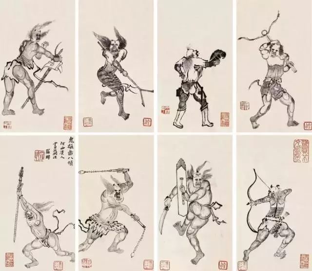 鬼才罗聘笔下的小鬼们