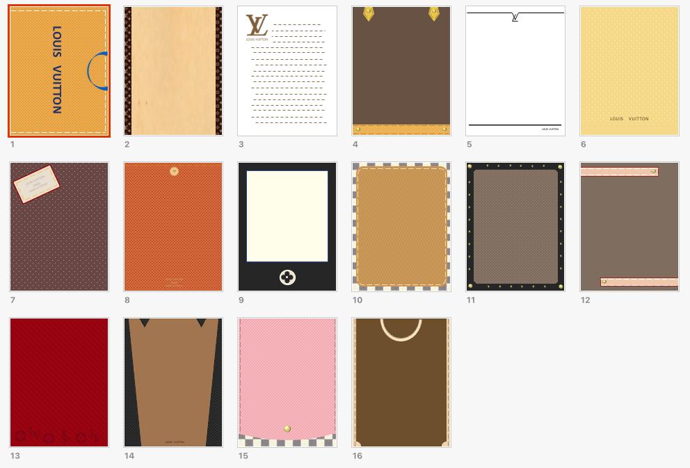 原创手账素材,lv手帐记事本