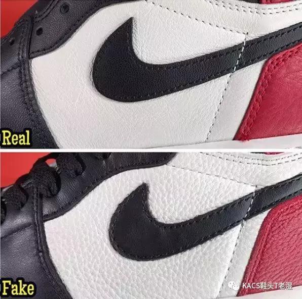 如何辨别真假aj1low绿脚趾,aj1mid黑红脚趾男女款区别