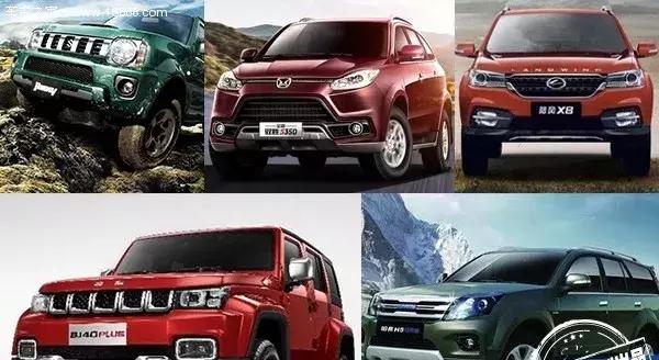 非承载式中型硬派越野suv,非承载式硬派五菱四驱越野车