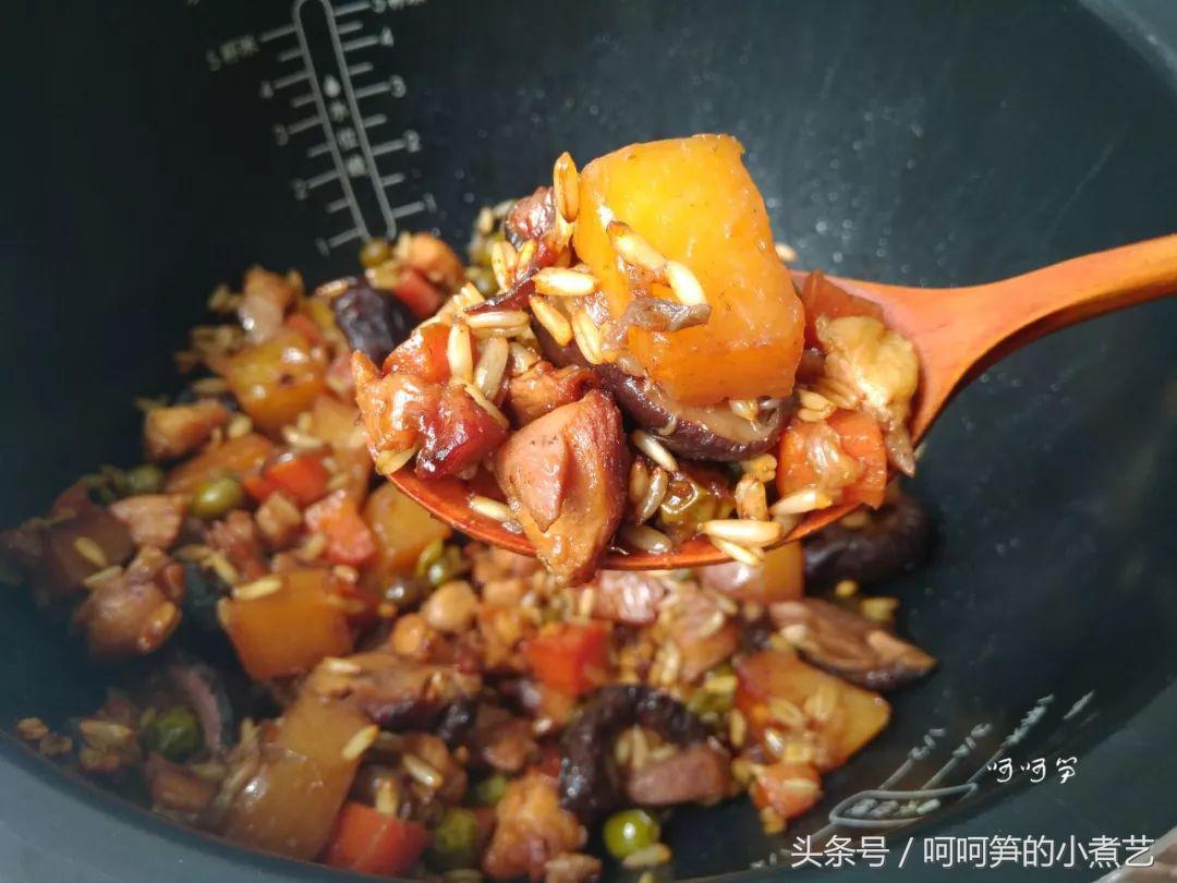 香菇腊味鸡肉饭,香菇胡萝卜焖鸡的做法大全家常