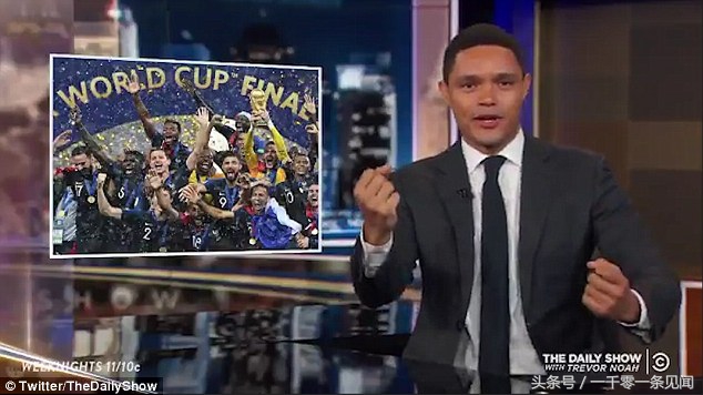 法国队23名球员16名是黑人，被美国脱口秀吐槽非洲队赢得世界杯