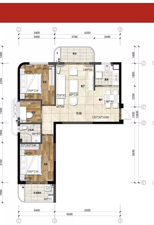中海左岸花园人才公寓福州,福州拎包入住样板间