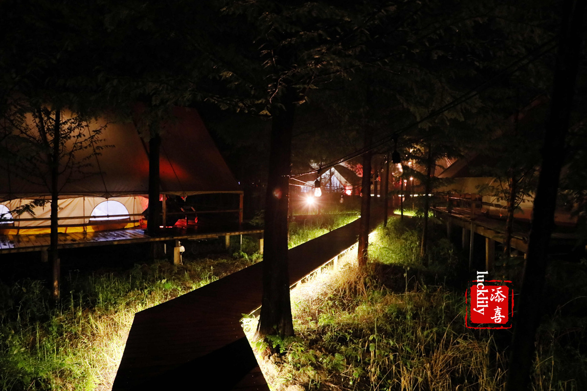 义远农场亲子探险露营：帐篷、萤火虫、足球冰淇淋、竹水枪、采摘