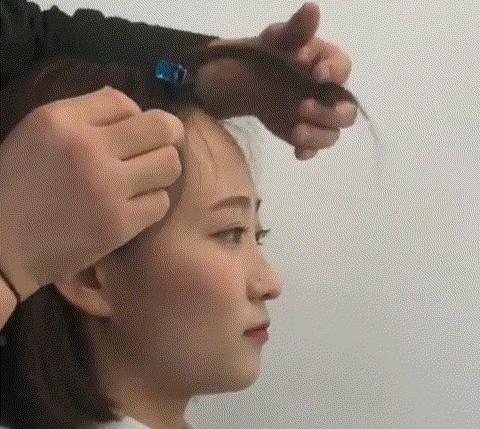 女明星刘海怎么梳的,女明星刘海教程