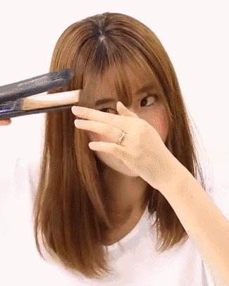 女明星刘海怎么梳的,女明星刘海教程