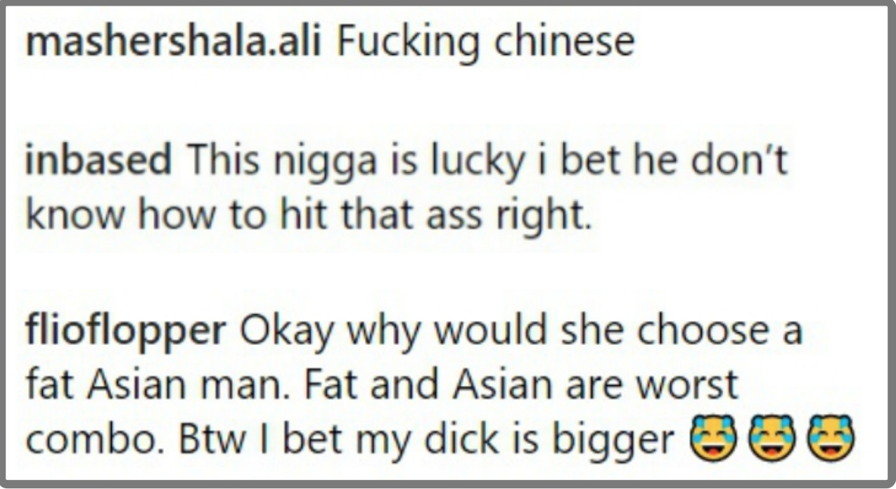 白人女子骂亚裔小伙,白人大骂亚裔女子