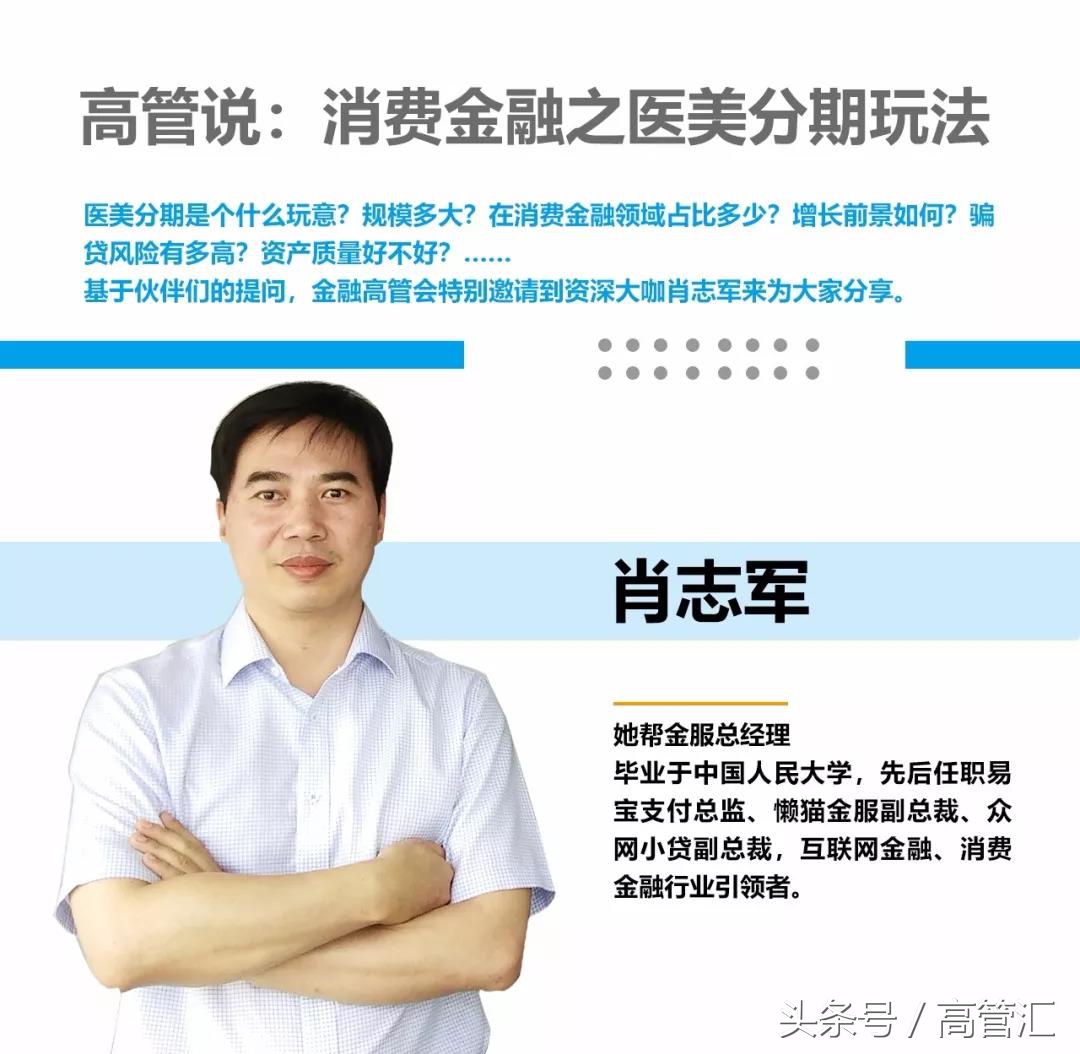 医美分期市场规模、用户画像、资金成本与风险点-by肖志军