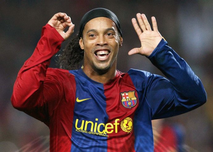 球星都喜欢罗纳尔迪尼奥,罗纳尔迪尼奥和篮球巨星