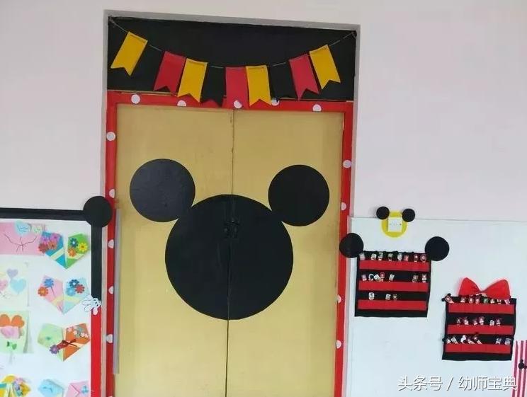 米奇英式风格环创,米奇城堡主题环创