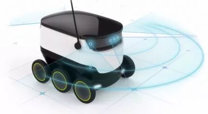 硅谷送货机器人,硅谷机器人配送